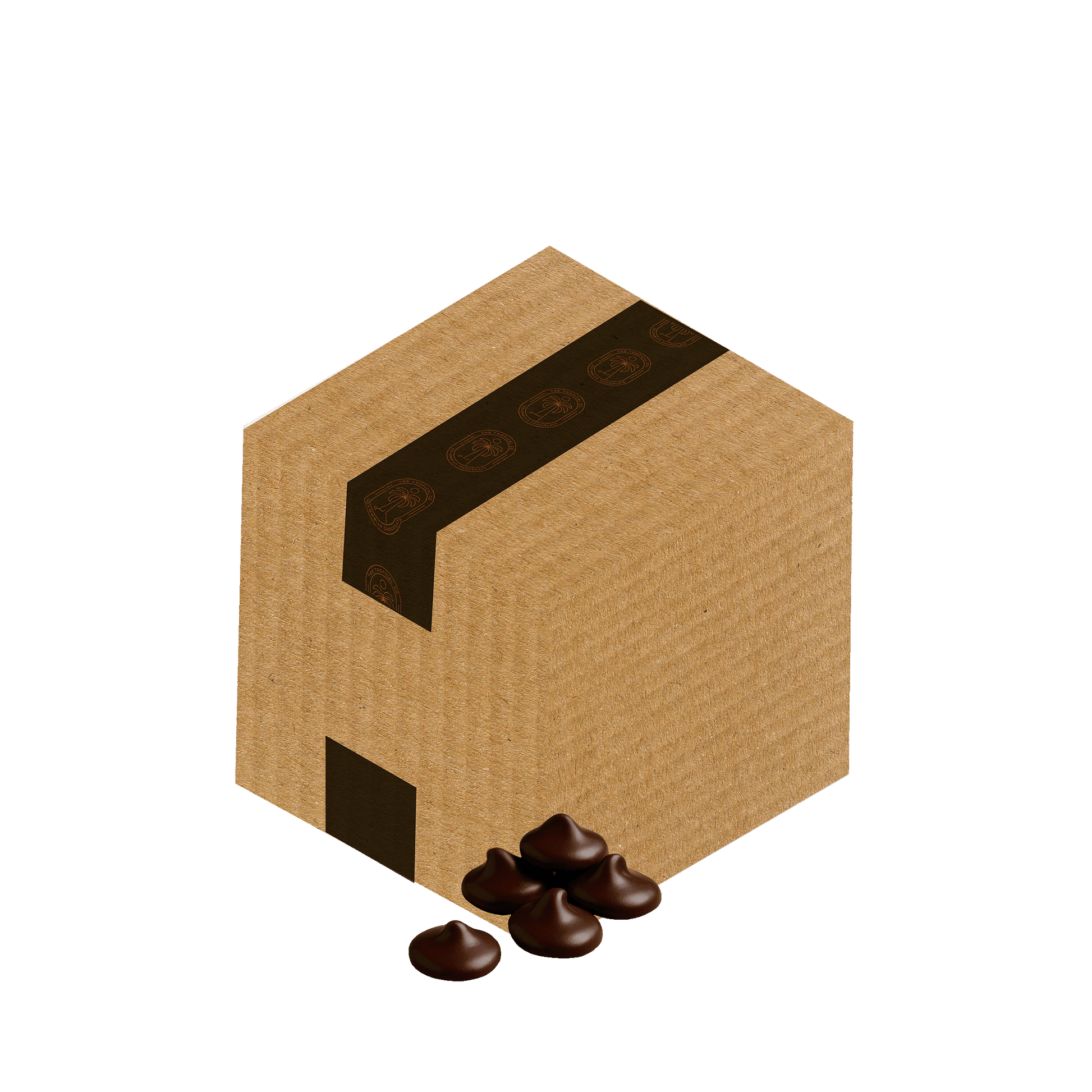 20-kilogram box with 58% dark chocolate